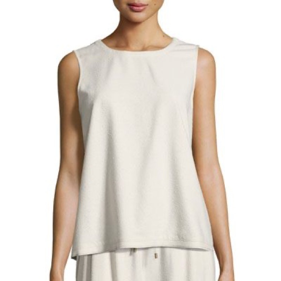 eileen fisher sleeveless silk top